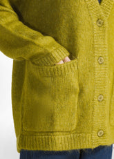 CARDIGAN SOFFICE VERDE - LIME GREEN | DEHA