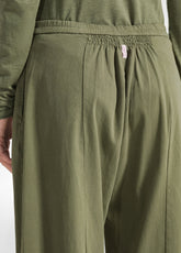 PANTALONE BALLOON IN GABARDINE VERDE - OLIVE GREEN | DEHA