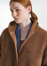 CAPPOTTO LUNGO ORSETTO MARRONE - GLACE' BROWN | DEHA