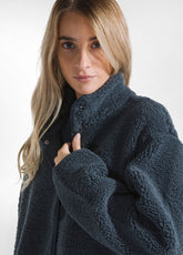 CAPPOTTO LUNGO ORSETTO BLU - DARK BLUE | DEHA