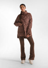 GIACCA LUNGA IMBOTTITURA LEGGERA MARRONE - GLACE' BROWN | DEHA