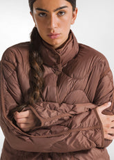 GIACCA LUNGA IMBOTTITURA LEGGERA MARRONE - GLACE' BROWN | DEHA