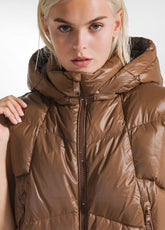 PIUMINO SMANICATO MARRONE - GLACE' BROWN | DEHA