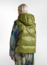 PUFFER DOWN GILET - GREEN - PISTACHIO GREEN | DEHA