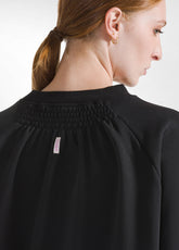 ELASTICATED BOTTOM SWEATSHIRT - BLACK - BLACK | DEHA