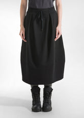 BALLOON LONG SKIRT - BLACK - BLACK | DEHA