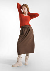 BALLOON LONG SKIRT - BROWN - Dresses, skirts and jumpsuits | DEHA