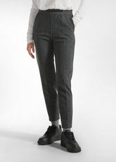 PANTALONE DRITTO GESSATO GRIGIO - DARK GREY | DEHA