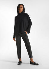 TEXTURED STRAIGHT PANTS - GREY - DARK GREY | DEHA