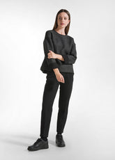 MATELASSE' SLIM-FIT PANTS - BLACK - BLACK | DEHA