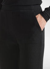 PANTALONE MATELASSE' SLIM-FIT NERO - BLACK | DEHA