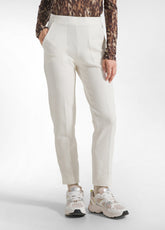 PANTALONE MATELASSE' SLIM-FIT BIANCO - MILK WHITE | DEHA