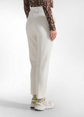 PANTALONE MATELASSE' SLIM-FIT BIANCO - MILK WHITE | DEHA