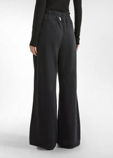 LYOCELL DENIM PALAZZO PANTS - BLACK - BLACK | DEHA