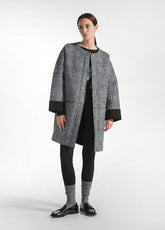 WOOLY SCUBA COAT - BLACK - BLACK | DEHA