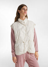 LIGHT PADDED VEST - WHITE - Jackets & Vests | DEHA