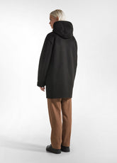 CAPPOTTO IN MONTONE SINTETICO NERO - BLACK | DEHA