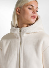 ECO-FRIENDLY SHEEPSKIN COAT - WHITE - MILK WHITE | DEHA