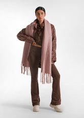 FRINGED SOFT SCARF - PINK - MISTY ROSE | DEHA