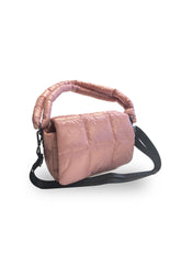 QUILTED HAND BAG - PINK - MISTY ROSE | DEHA