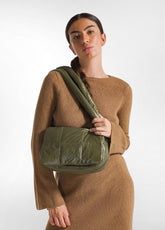 BORSA MINI TRAPUNTATA VERDE - OLIVE GREEN | DEHA