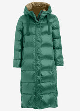 LONG DOWN JACKET, GREEN - ESMERALD GREEN | DEHA