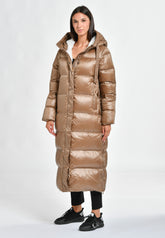 LONG DOWN JACKET, BEIGE - Piumini - Outlet | DEHA