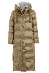 LONG DOWN JACKET, BEIGE - Piumini - Outlet | DEHA