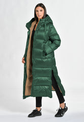 LONG DOWN JACKET, GREEN - ESMERALD GREEN | DEHA