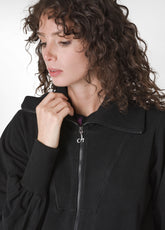 LOUNGE POLAR FLEECE JACKET, BLACK - BLACK | DEHA