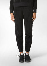 JOGGER IN PELLICCIA DI PILE NERO - BLACK | DEHA