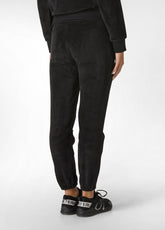 JOGGER IN PELLICCIA DI PILE NERO - BLACK | DEHA