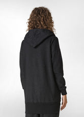 OVERSIZE KOMFORT-SWEATSHIRT MIT REISSVERSCHLUSS, - BLACK | DEHA