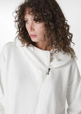 OVERSIZE KOMFORT-SWEATSHIRT MIT REISSVERSCHLUSS, - MILK WHITE | DEHA