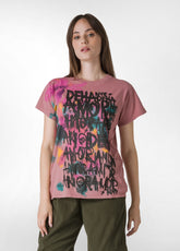 GRAPHIC T-SHIRT, PINK - T-shirts - Outlet | DEHA