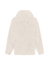 KAPUZENJACKE AUS TEDDYSTOFF, WEISS - MILK WHITE | DEHA