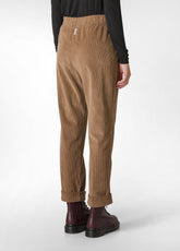 CORDUROY STRAIGHT PANTS, BROWN - BISCUIT BROWN | DEHA