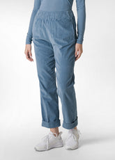 CORDUROY STRAIGHT PANTS, BLUE - MIDBLUE | DEHA