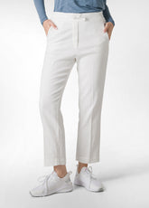 GABARDINE STRAIGHT PANTS, WHITE - MILK WHITE | DEHA