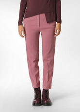 GABARDINE STRAIGHT PANTS, PINK - DECO' ROSE | DEHA