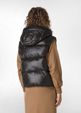 PUFFER DOWN GILET, BLACK - BLACK | DEHA