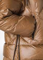 PUFFER DOWN JACKET, BROWN - BISCUIT BROWN | DEHA