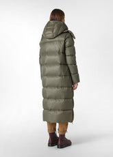 LONG DOWN JACKET, GREEN - OLIVE GREEN | DEHA