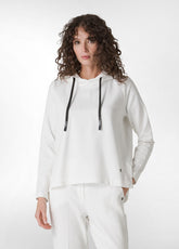 COSY HOODIE, WHITE - MILK WHITE | DEHA