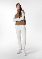 TEXTURED STRAIGHT PANTS, WHITE - MILK WHITE | DEHA