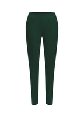 MILANO STRAIGHT STITCH TROUSERS - GREEN - FOREST GREEN | DEHA