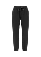 PANTALONE JOGGER IN VELLUTO LEGGERO NERO - BLACK | DEHA