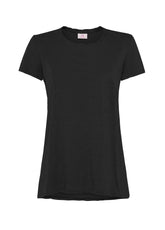 T-SHIRT IN JERSEY FIAMMATO NERO | DEHA