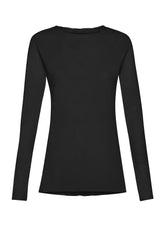 T-SHIRT JERSEY FIAMMATO MANICA LUNGA NERO - BLACK | DEHA