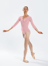 PINK 3/4 SLEEVE BODYSUIT - ABBIGLIAMENTO DANZA CLASSICA & BALLET | DEHA